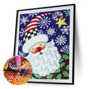 Partial Speical Shape Diamond Painting Snowflake Santa Wall Picture 30x40cm