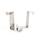 4X Over Door Hook Stainless Steel Reversible Cupboard Drawer Metal Hooks Han JR