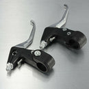 Kids Bike V-Brake Levers New Pair for Childrens Bicycles in Black Handlebar