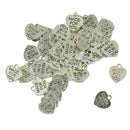 50pcs MADE for YOU Heart Shape DIY Necklace Bracelet Keychain Pendants
