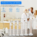 Thick Glass Graduated Measuring Cylinder Set Glass With Two Brushes I6N5