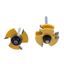 Tongue & Groove Bits-2Pcs Matched Router Set 1/4inch Shank Woodworking Tools