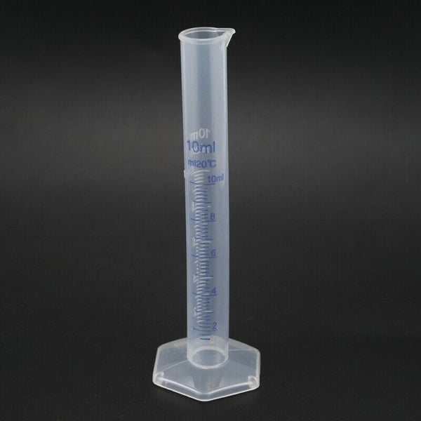 10 ml Transparent plastic graduated tube.