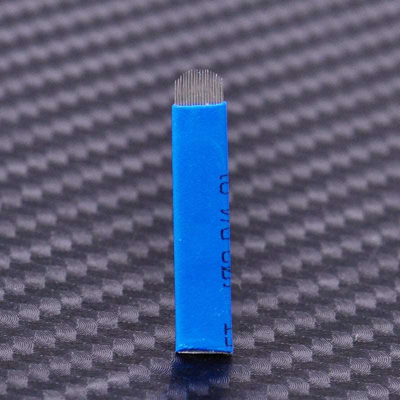 10pcs 18Pin U Shape Eyebrow Blade Permanent Makeup Manual Tattoo Needles Sharped