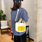 Women Handbags Canvas Shoulder Messenger Crossbody Bag Casual Tote (Yellow)