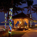 100 LEDs Solar String Light Waterproof Rope Tube Lights Outdoor Garden Tree