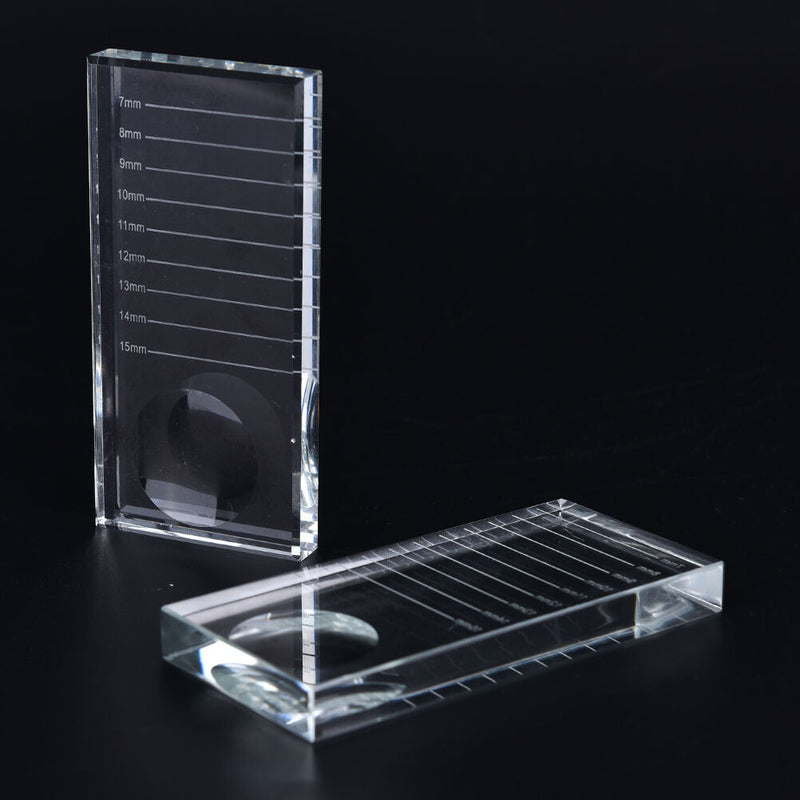 New Individual Eyelash Extension Stand Glass Pad Lash Tray Holder Glue Tool FT
