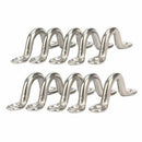 Pack of 10 Pad Eye, Eye Straps, Tie Down, Kayak Deck Loops, Tie Down Anchor