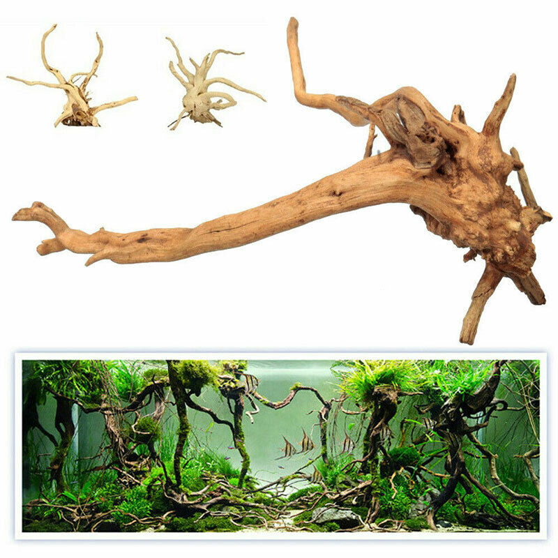 Aquarium Natural Tree Trunk Driftwood Fish Tank Plant Wood Decoration Orna Hn