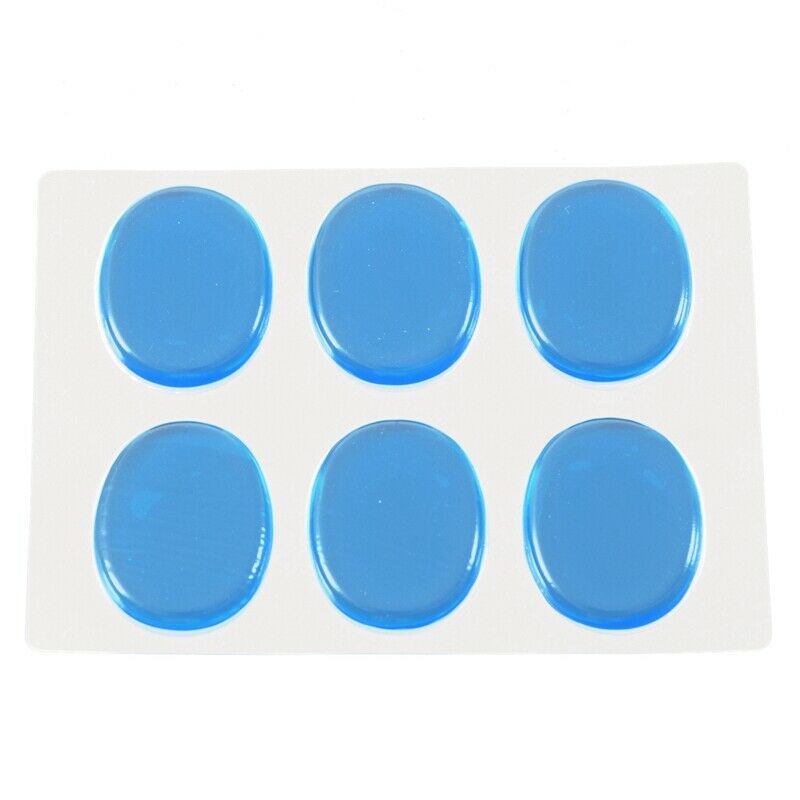 6pcs/set Snare Drum Mute Pad Drum Damper Gel Pads Snare Tom Drum Muffler