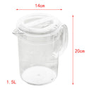 Acrylic Plastic Pitcher with Lid - Great for Iced Tea, Juice & Water 1.5L