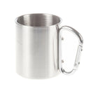 Stainless Steel Camping Hiking Cup Carabiner Hook Double Wall B2W3