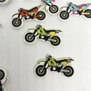 50Pcs Random Decorative Lovely Conveyance 2 Holes Sewing Wood Buttons Y1K6