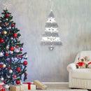 Wood Christmas Decor Tree Pattern Ornament Pendant Home Party Accessory (E) A
