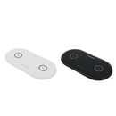 2 Pieces Universal Dual Wireless Charger 5W Ultra-Thin Qi Charging Pad Fast