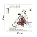 Butterfly Round Diamond Rhinestone Painting DIY Needlework Cross Stitch Set