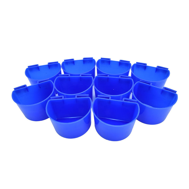 10 pcs Cup Hanging Water Feed Cage Cups Poultry   Rabbit Chicken SP