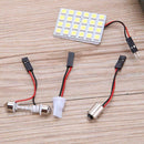 T10 5050 24SMD LED Panel Car Interior White Light Festoon Dome Lamp Blub