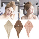 3Pcs Lady Microfiber Ultra Absorbent Soft Hair Drying Towel Turban Bath Cap