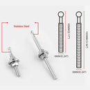 Red Quick Latch Twist Lock Push Button Billet Hood Pins Car 100mm 25mm