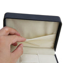 Black PU Leather Cuff-links/Tie/Clip Jewelry Store Box Storage Case