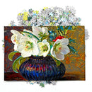 1000pcs DIY White Flower Bottle Puzzle Educational Learning Assembling Toys
