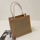 Peking Opera Printed Handbag Women Canvas Shopping Shoulder Bag (Style 2)