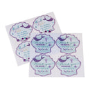 40pcs Mermaid Seal Stickers Thank You Sea Shell Labels DIY Baking Gift Labels ME