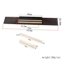 Rosewood Guitar Bridge+ Cattle Bone Guitar Nut+ Saddle for Classic Guitar