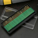30pcs Titanium Diamond Rotary File Burrs Bits for Engraving Carving Tool