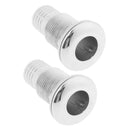 2x Stainless Steel Boat Thru Hull Fitting Marine Hose Barb Connector 1"