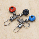 60pcs Fishing Tackle Running Ledger Slider Deads Snap Links Swivels 3 Size