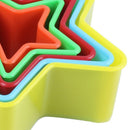 5pcs Pastry Mold for Cake Cookie For Christmas Kitchen, Star C2E3
