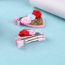 2pcs Cute Hairpin Girls Flower Sequin Hair Clip Kids Party Hair Accessories