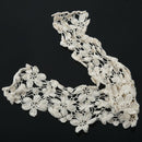 beige cotton flower cut-out lace collar charming sewing applique style 04 M9C4
