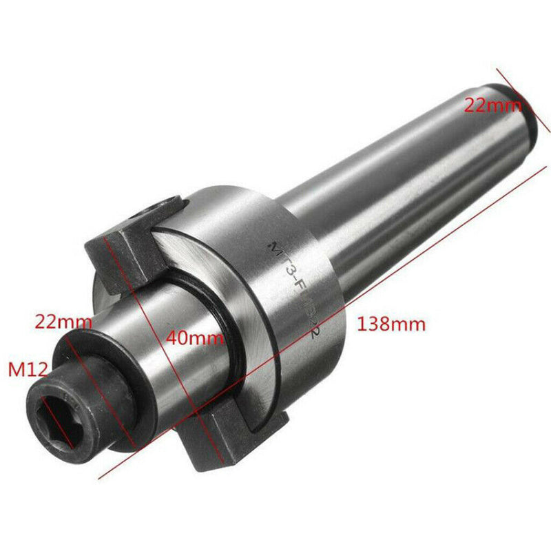 Steel Support MT3 FMB22 M12 Face Mill Holder Shell Mill Arbor for Plate Cutting
