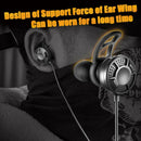 T2 Dual 3.5mm Wired In-Ear Earphone Volume Control Headset Earbud with Mic