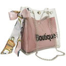 Clear Bag Bucket Bag Fashion Transparent Women'S Shoulder Messenger Beach C L3R9