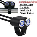 7/8 Inch 22Mm Motorcycle Handlebar Switch Headlight Hazard Fog Light ON/OFF V8C7