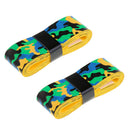 Anti-slip Squash/ Tennis Bat Overgrip Racket Grip Tape Yellow and Green
