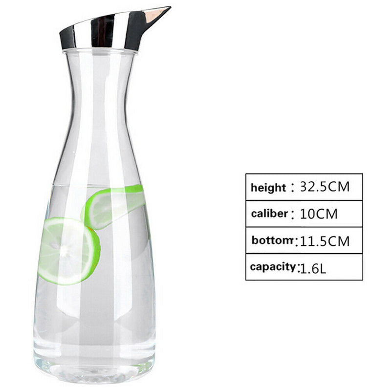 1 X Water Juice JUG Pitcher Plastic BOTTLE Cocktail Fridge Kitchen Home Picnic