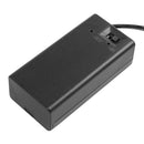 3Pcs 9V Battery Holder Case DC 5.5mmx2.1mm Plug ON/OFF Switch w Cap A6O4