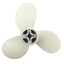 Aluminum Outboard Propeller 3-Blade for Hangkai 3.5HP Boat Engine (White)