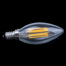Dimmable E14 6W COB Edison Candle Flame Filament LED Light Bulb Lamp 110V