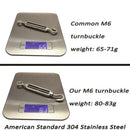 4-Pcs Turnbuckle/Tension(Eye&Hook, M6), 16-Pcs 1/8 Inch Wire Rope Cable Cli Y6G9