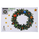 Christmas wreath Wall Stickers Window Glass Decals Santa Murals New Year  â„–[