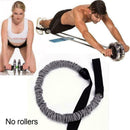 Exercise Trainer Belly Wheel Roller Elastic Resistance Ropes Ropes Sport A6B8