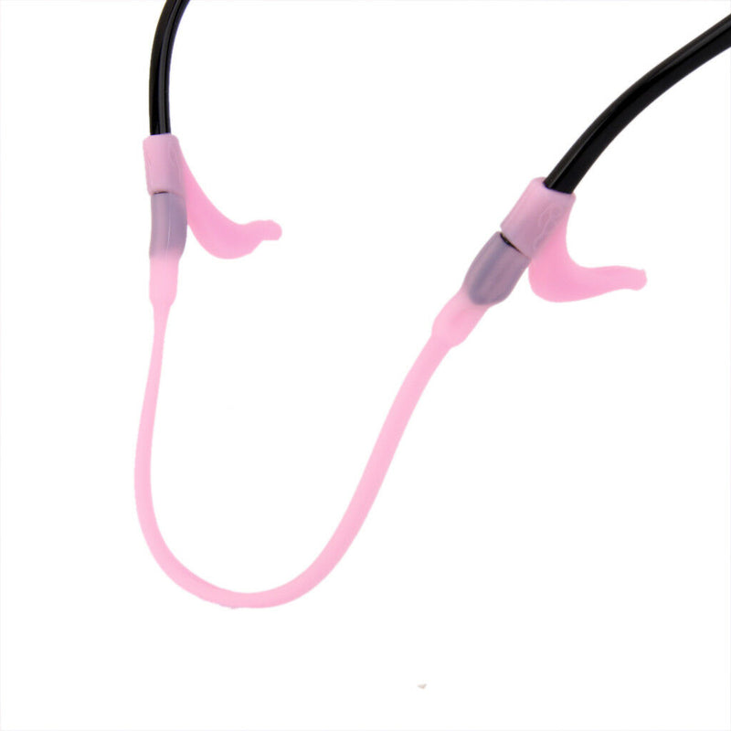 Children's sunglasses Silicone Band Strap + Anti Slip Ear Hooks Holder Pink