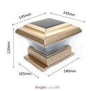 Outdoor Decking Post Solar Powered LED Light Garden Deck Cap Square Fence Lamp