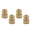 4x Solid Brass Quick Release Connector Pressure